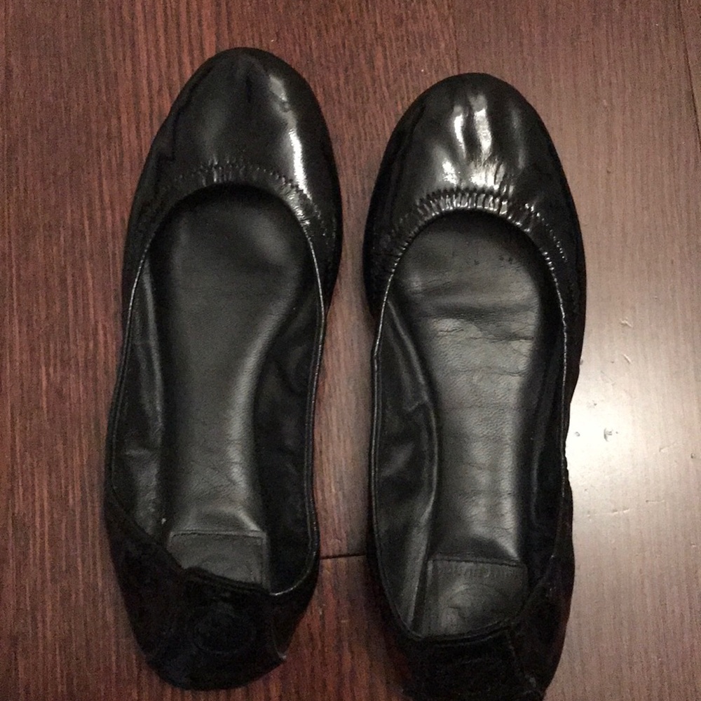 Tory Burch Black Flats